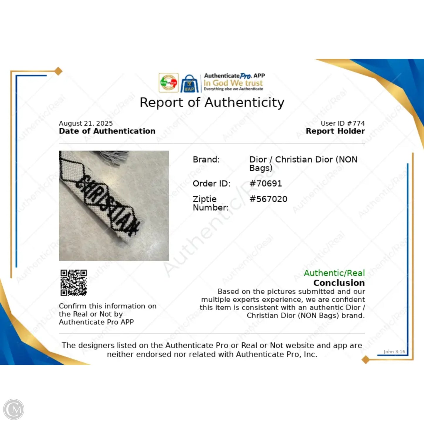 Bracelet Luxury Designer By Dior