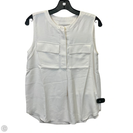 Top Sleeveless By Loft In Cream, Size: Xs