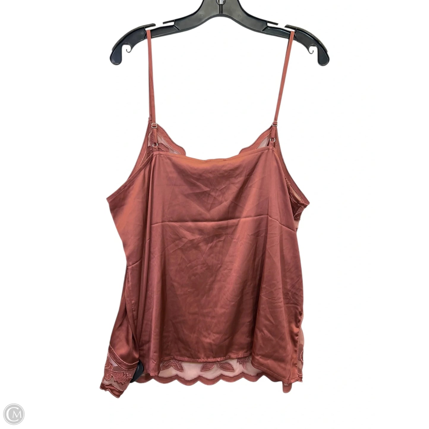 Top Sleeveless By Express In Copper, Size: Xl