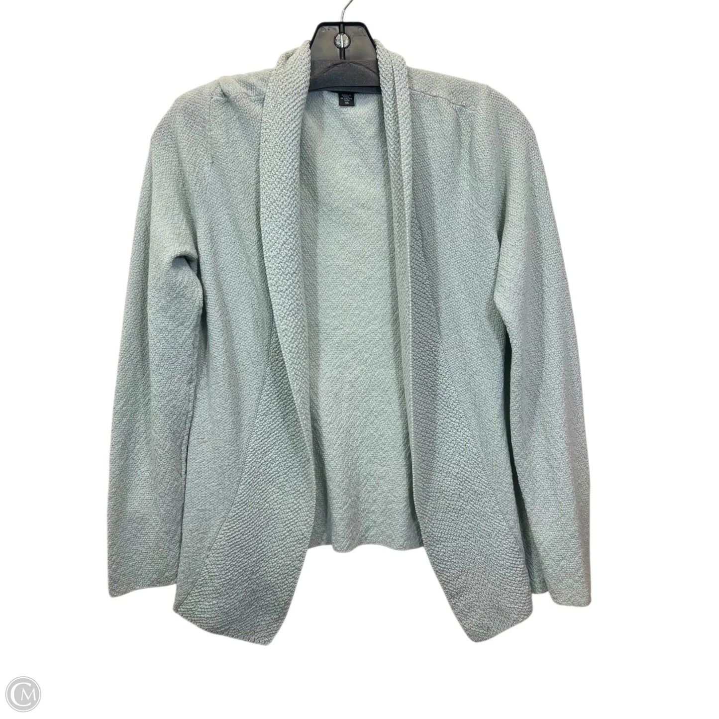 Cardigan Designer By Eileen Fisher In Green, Size: Xs