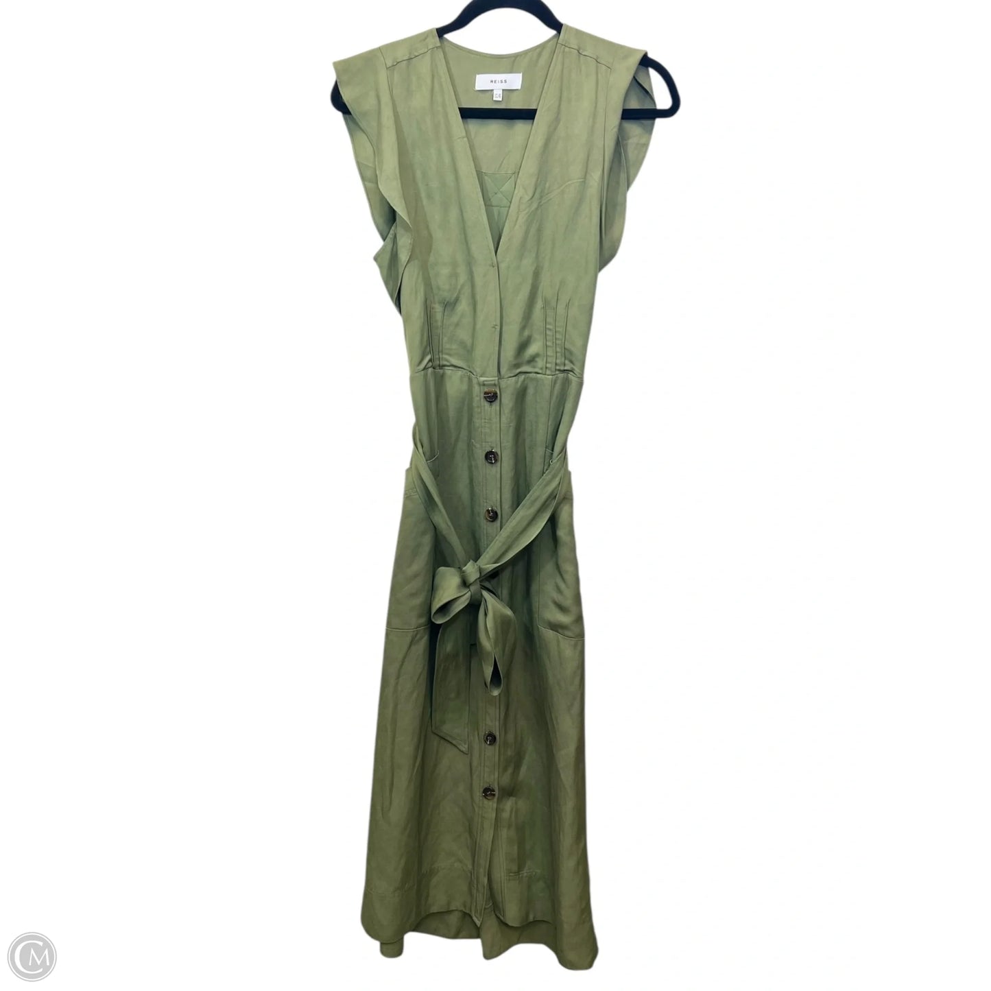 Dress Designer By Reiss In Green, Size: S