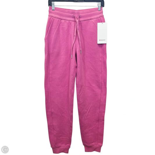 Athletic Pants By Lululemon In Pink, Size: 4