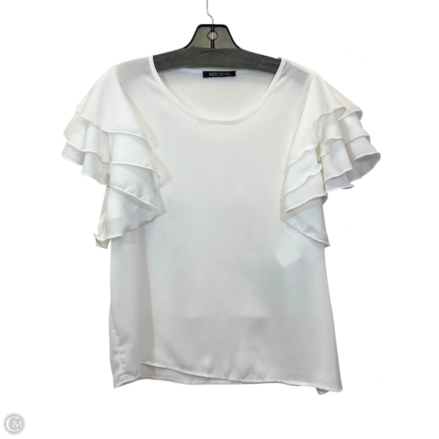 Top Short Sleeve By Vertiche In White, Size: M