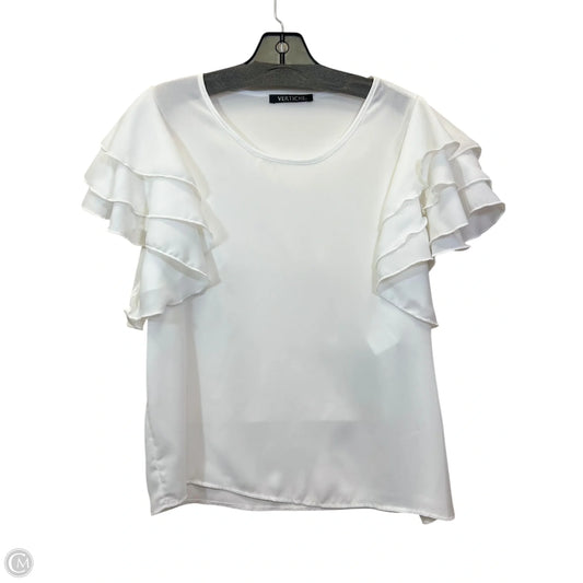 Top Short Sleeve By Vertiche In White, Size: M