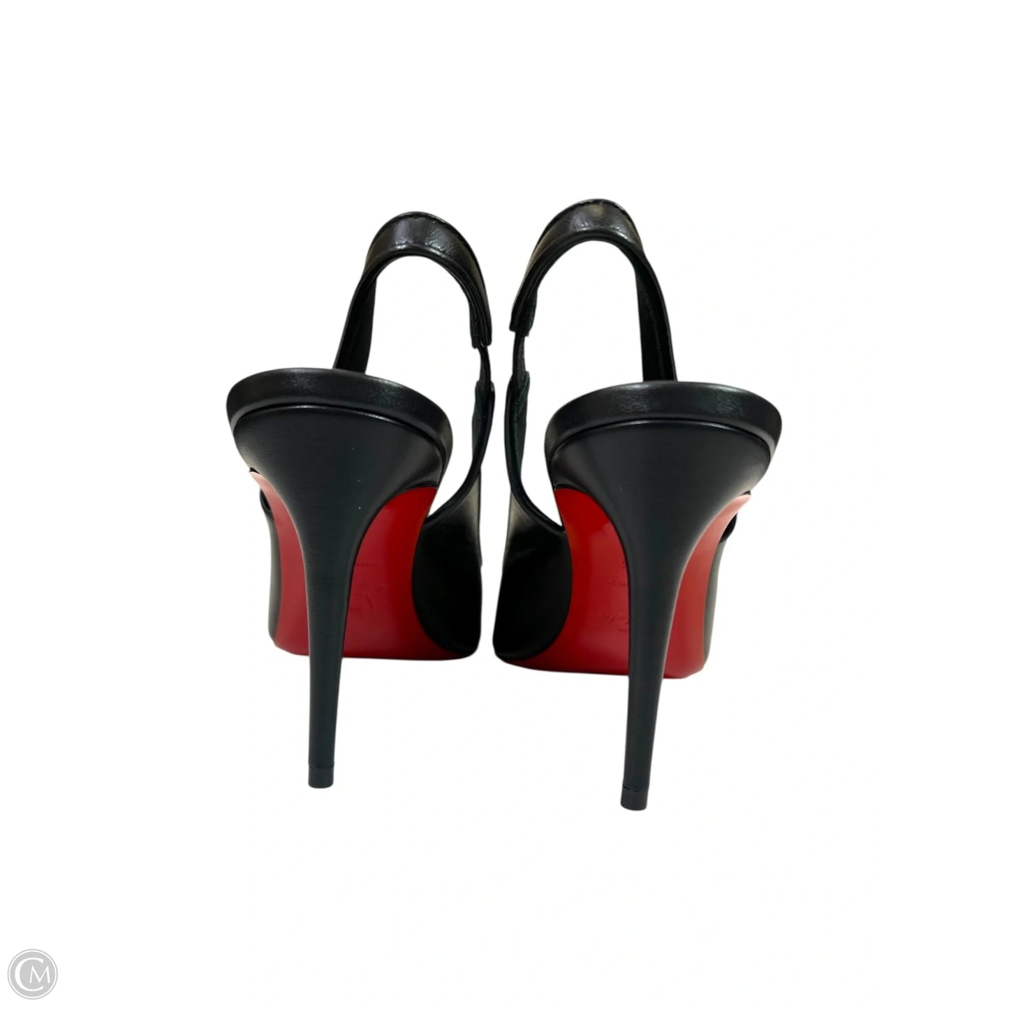 Shoes Luxury Designer By Christian Louboutin In Black, Size: 9.5