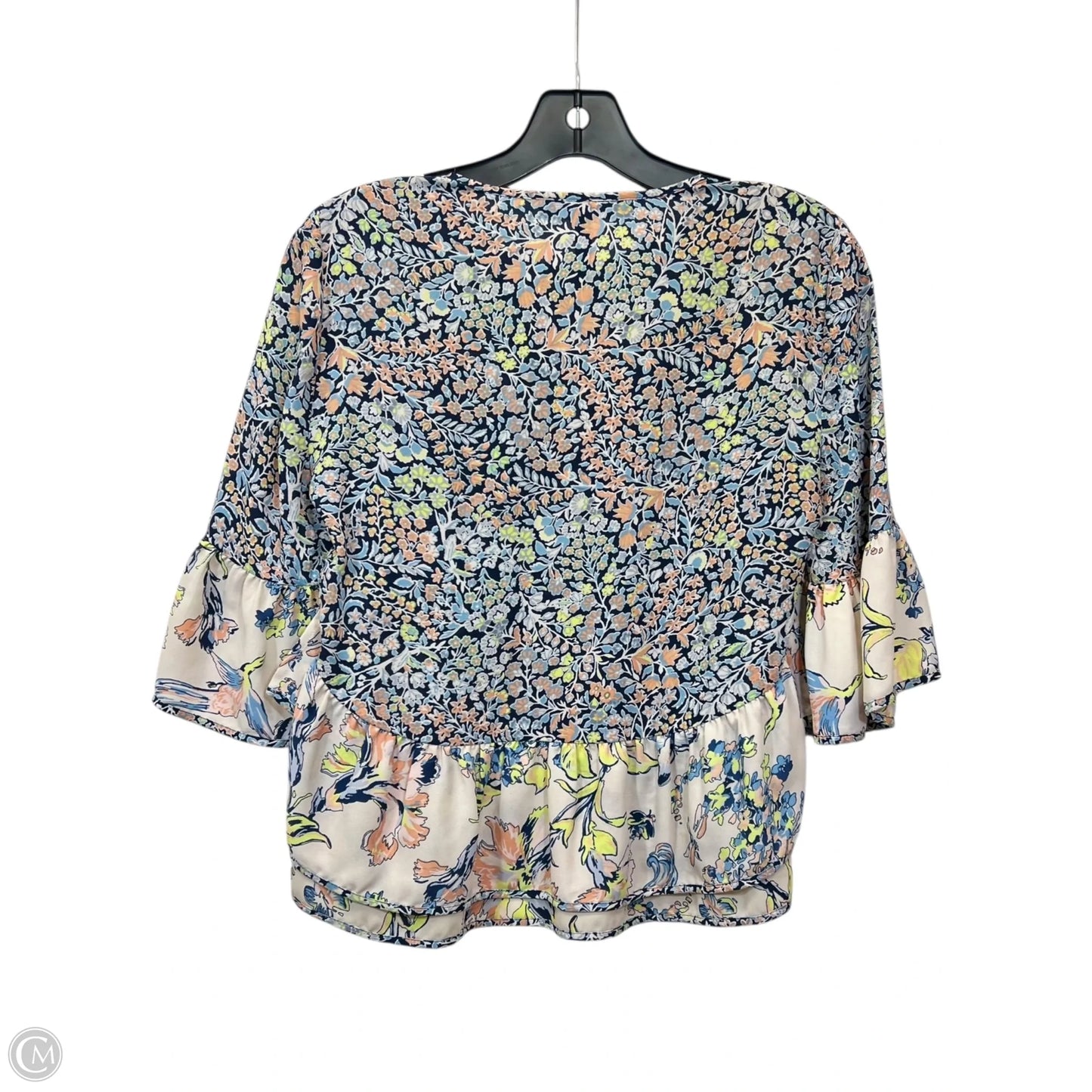 Top Short Sleeve Designer By Bcbgmaxazria In Multi-colored, Size: Xs