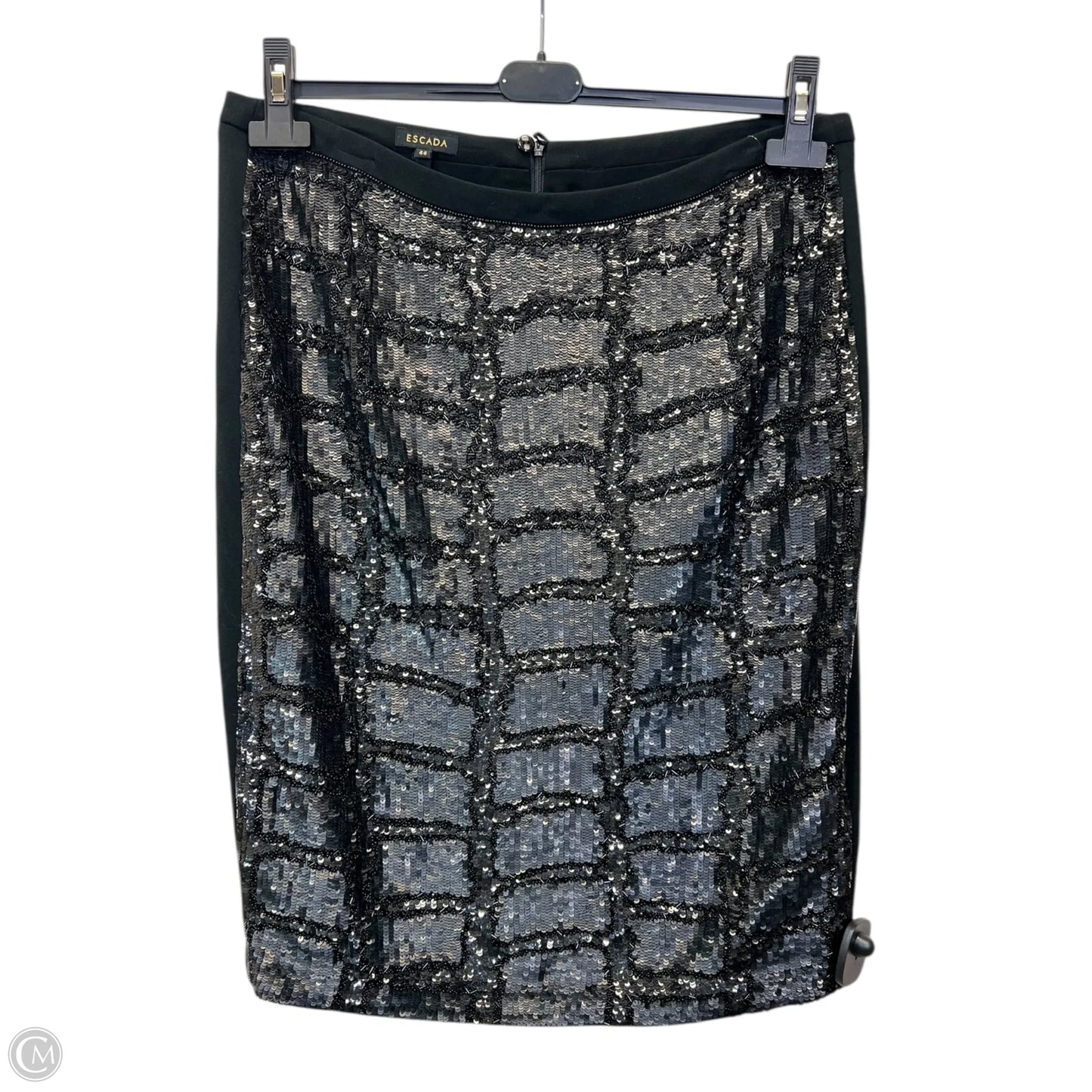 Skirt Designer By Escada In Black, Size: Xl