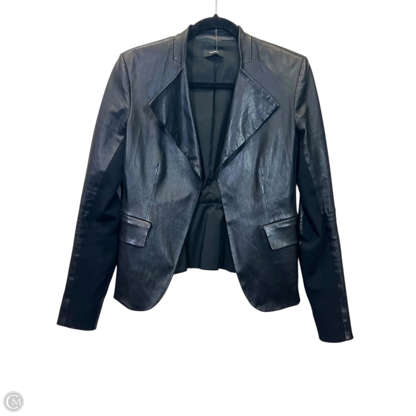 Blazer Designer By Theory In Black, Size: S