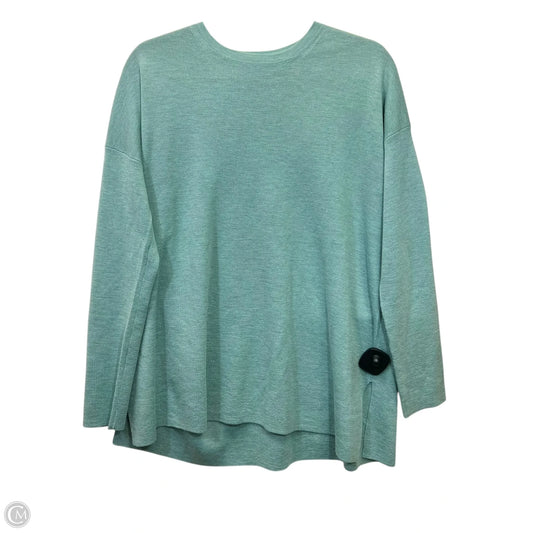 Top Long Sleeve Designer By Eileen Fisher In Green, Size: Xs