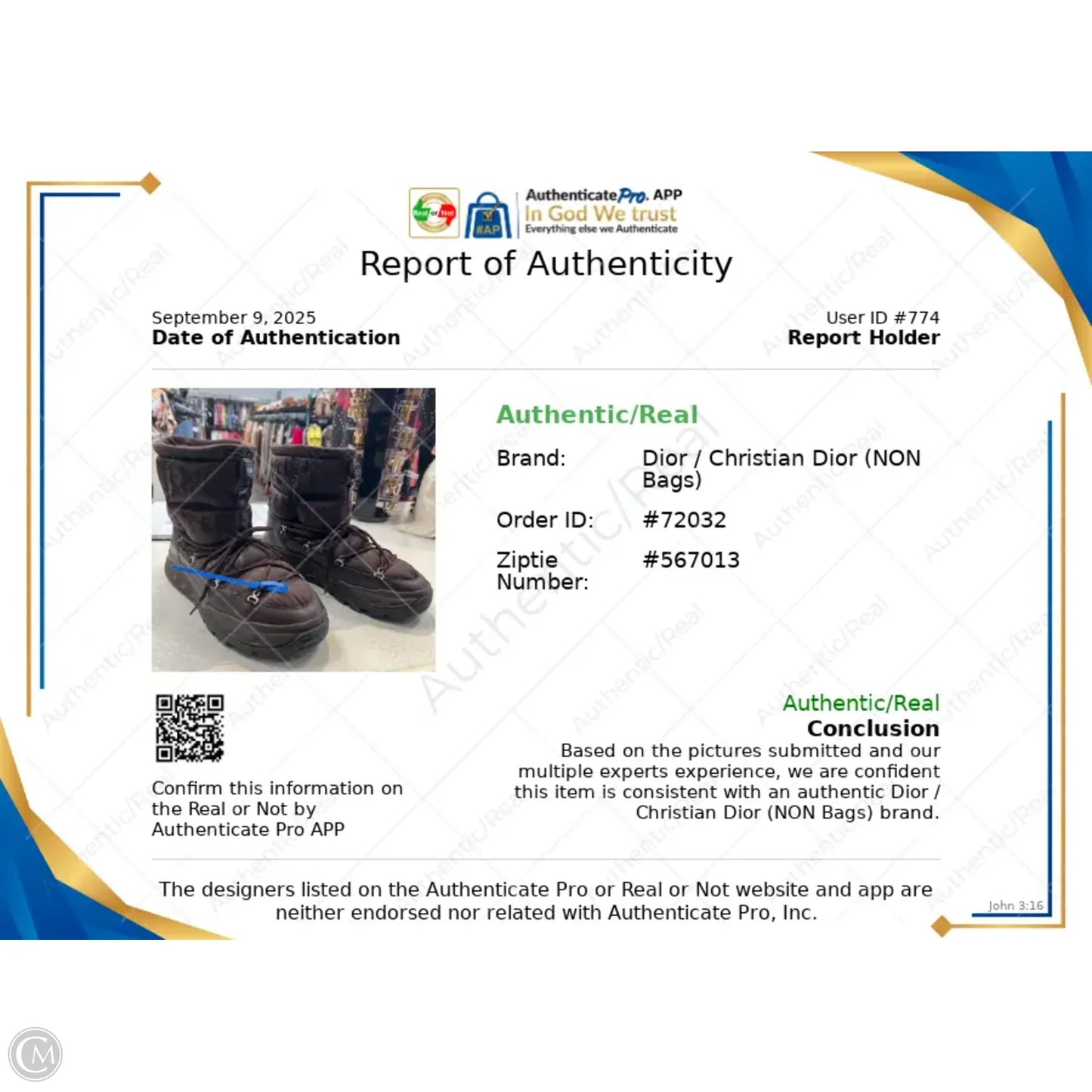 Boots Luxury Designer By Dior In Brown