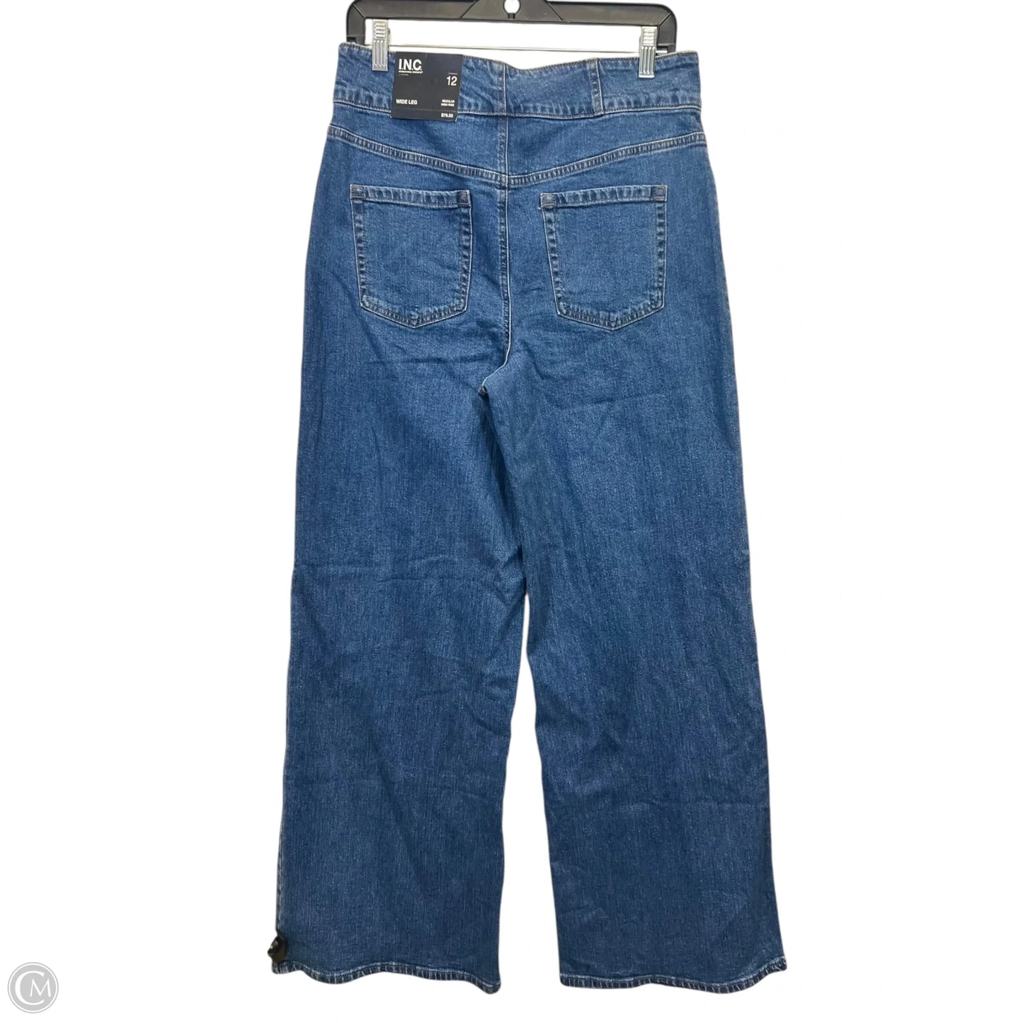 Jeans Wide Leg By International Concepts In Blue Denim, Size: 12