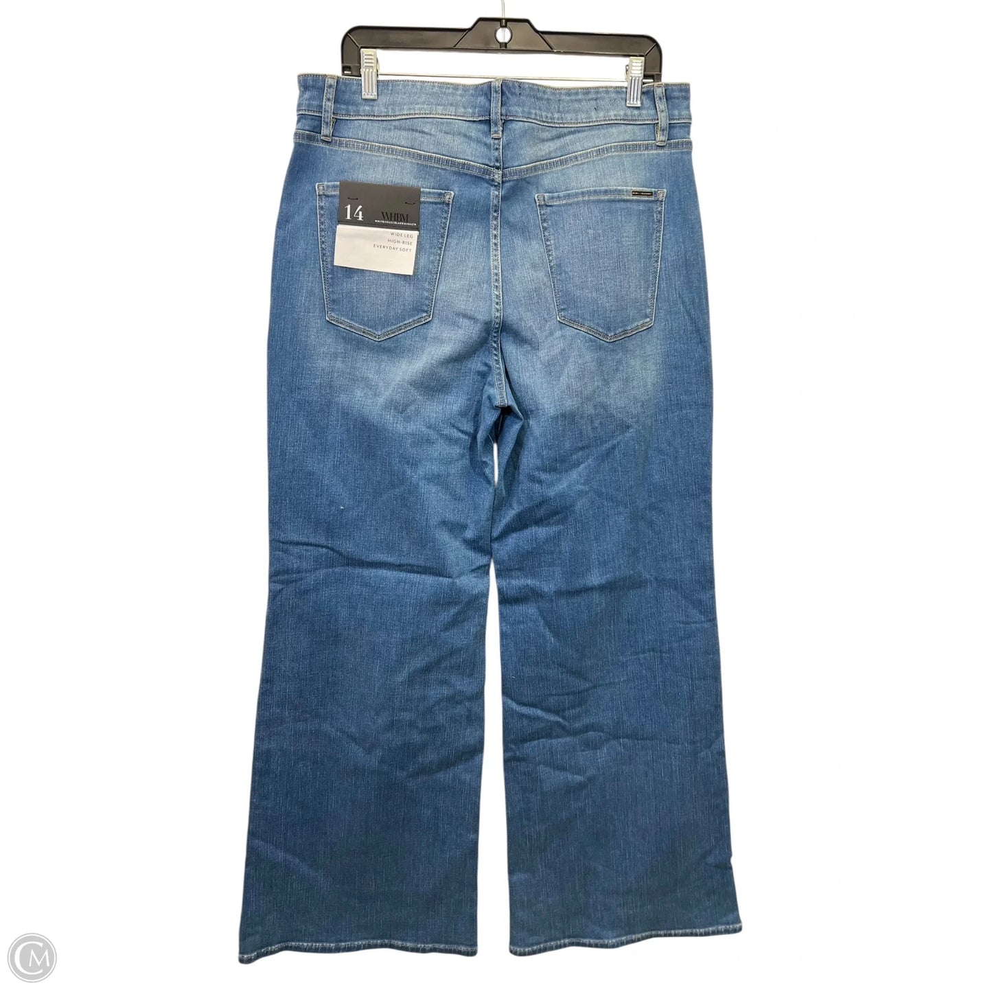Jeans Wide Leg By White House Black Market In Blue Denim, Size: 14