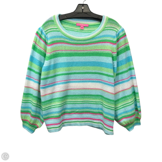 Sweater By Lilly Pulitzer In Blue & Green, Size: Xl