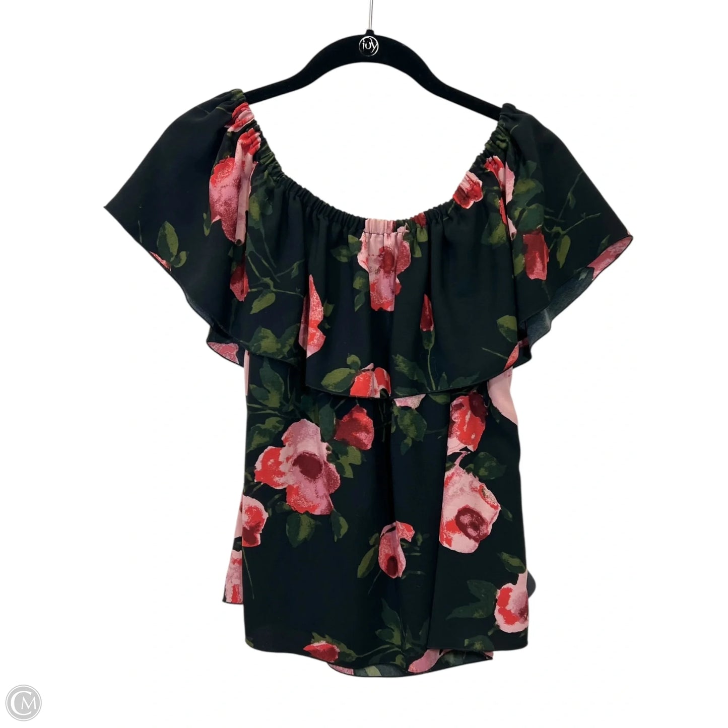 Top Short Sleeve Designer By Wilfred In Floral Print, Size: M