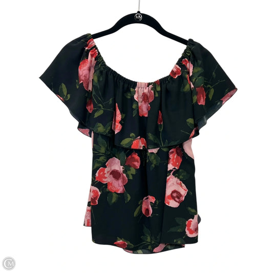 Top Short Sleeve Designer By Wilfred In Floral Print, Size: M