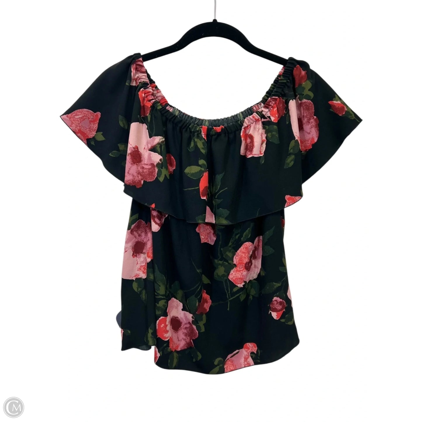 Top Short Sleeve Designer By Wilfred In Floral Print, Size: M