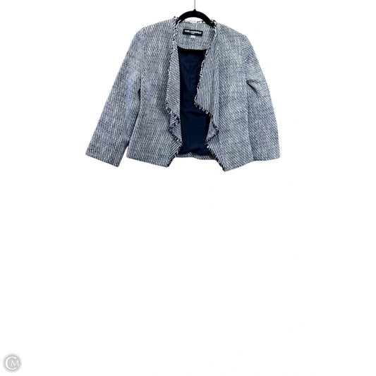 Cardigan Designer By Karl Lagerfeld In Blue & White, Size: Xs