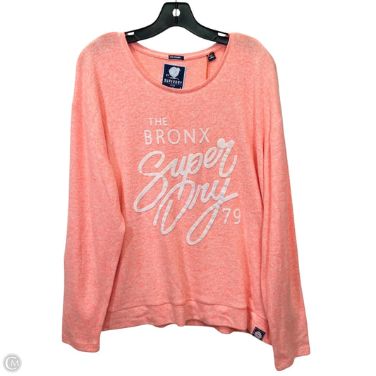 Top Long Sleeve By Clothes Mentor In Orange, Size: Xl
