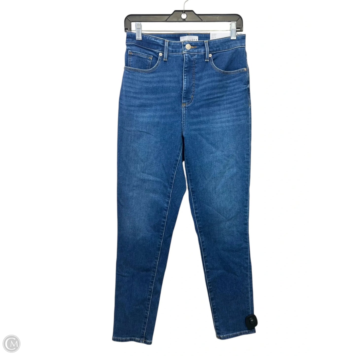 Jeans Skinny By Loft In Blue Denim, Size: 6