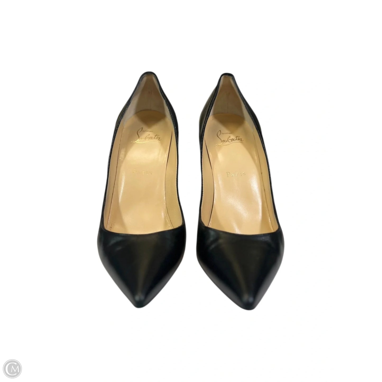 Shoes Luxury Designer By Christian Louboutin In Black, Size: 9