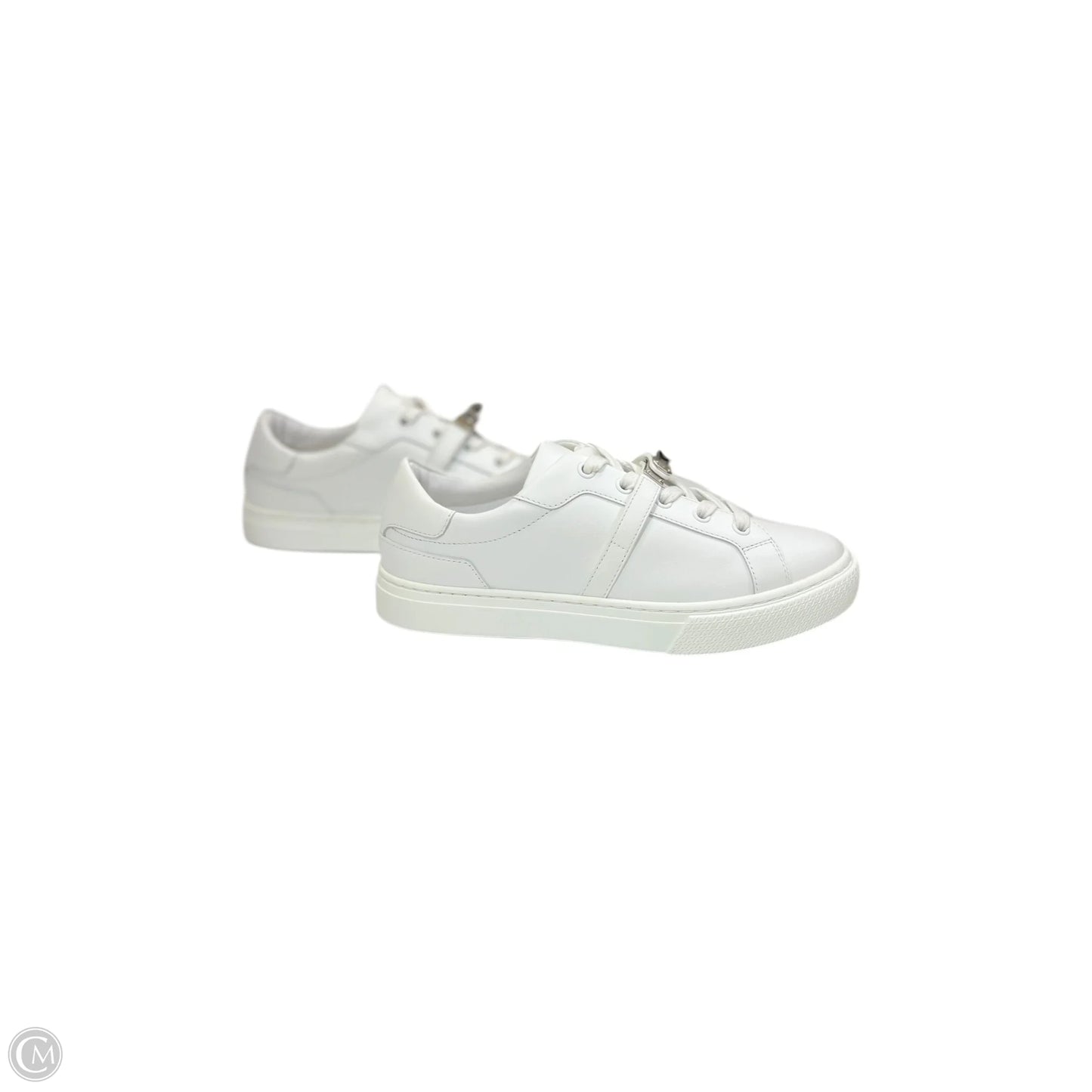 Shoes Luxury Designer By Hermes In White, Size: 7.5