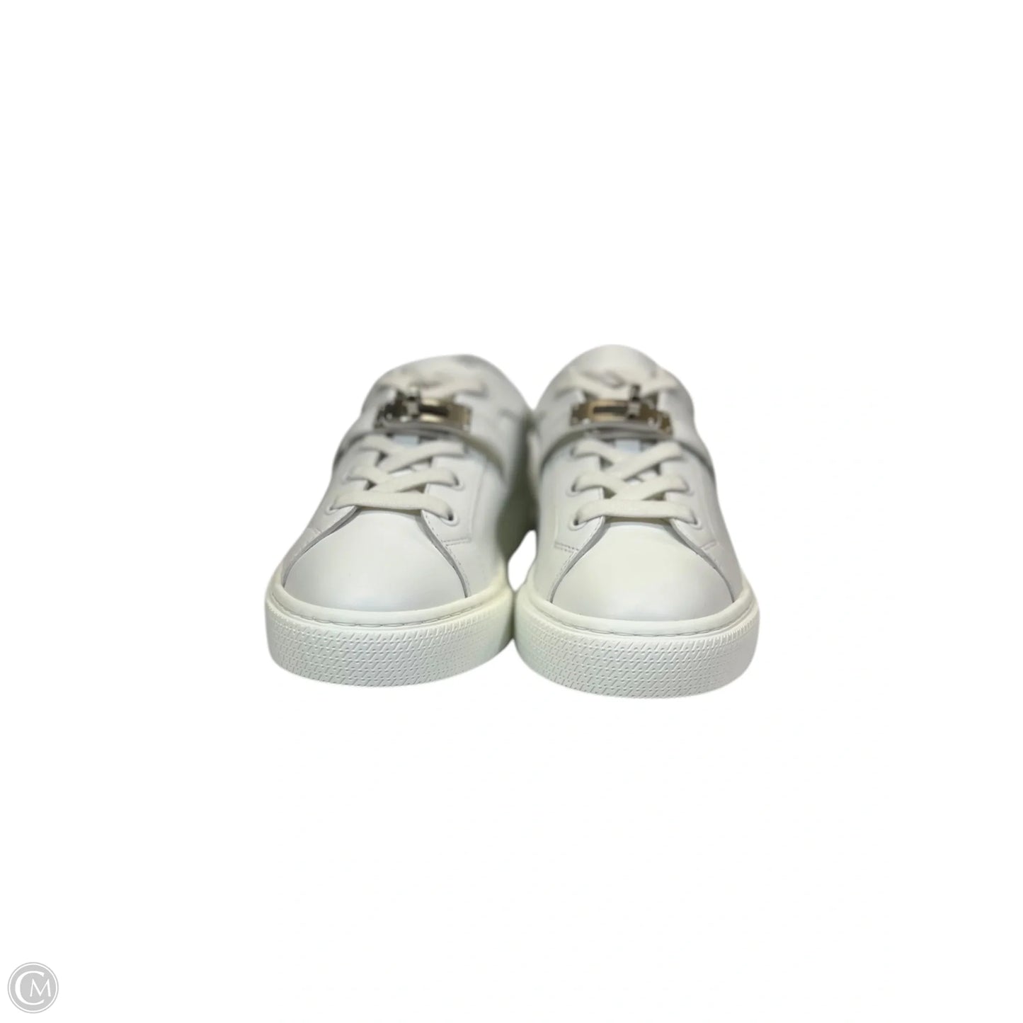 Shoes Luxury Designer By Hermes In White, Size: 7.5