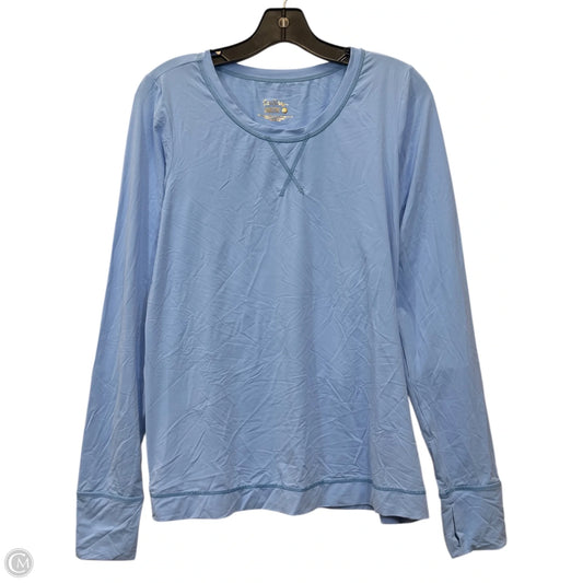 Athletic Top Long Sleeve Crewneck By Lilly Pulitzer In Blue, Size: L