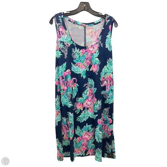 Dress Casual Midi By Lilly Pulitzer In Navy, Size: Xl