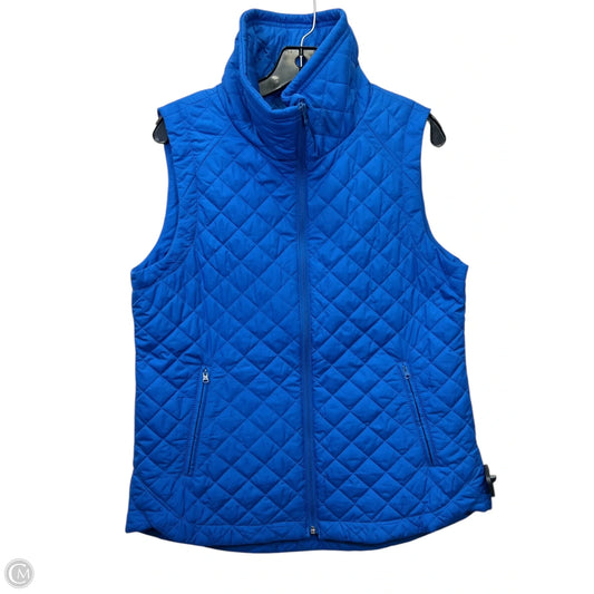 Vest Puffer & Quilted By Talbots In Blue, Size: M