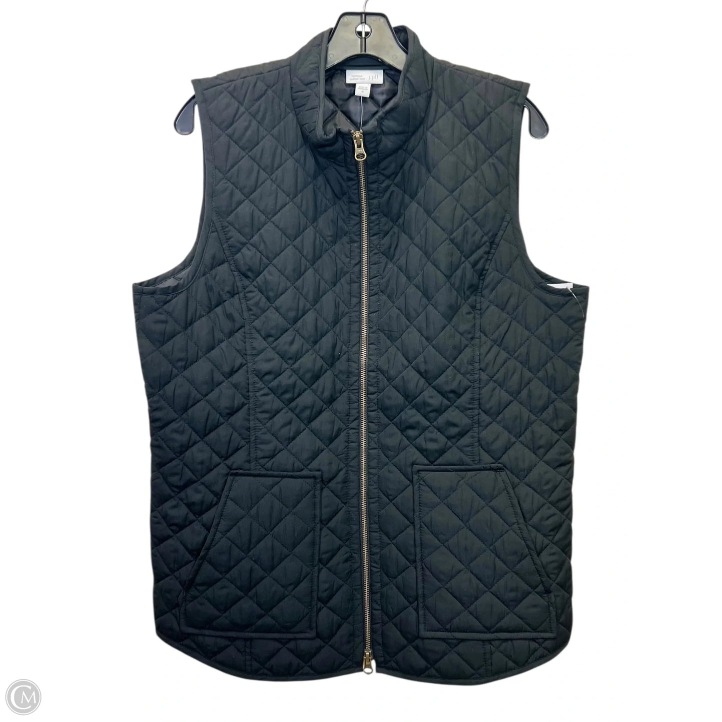 Vest Puffer & Quilted By J. Jill In Black, Size: M
