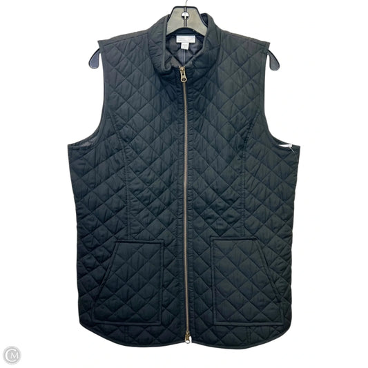 Vest Puffer & Quilted By J. Jill In Black, Size: M
