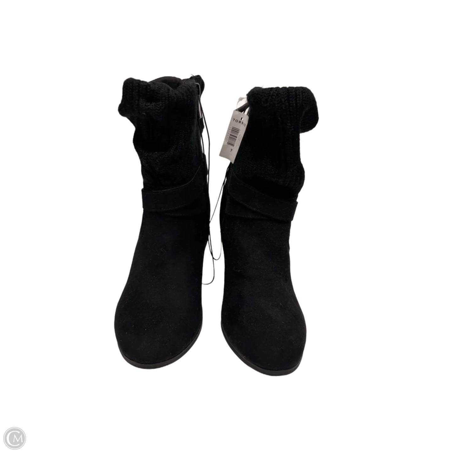 Boots Mid-calf Heels By Torrid In Black, Size: 7