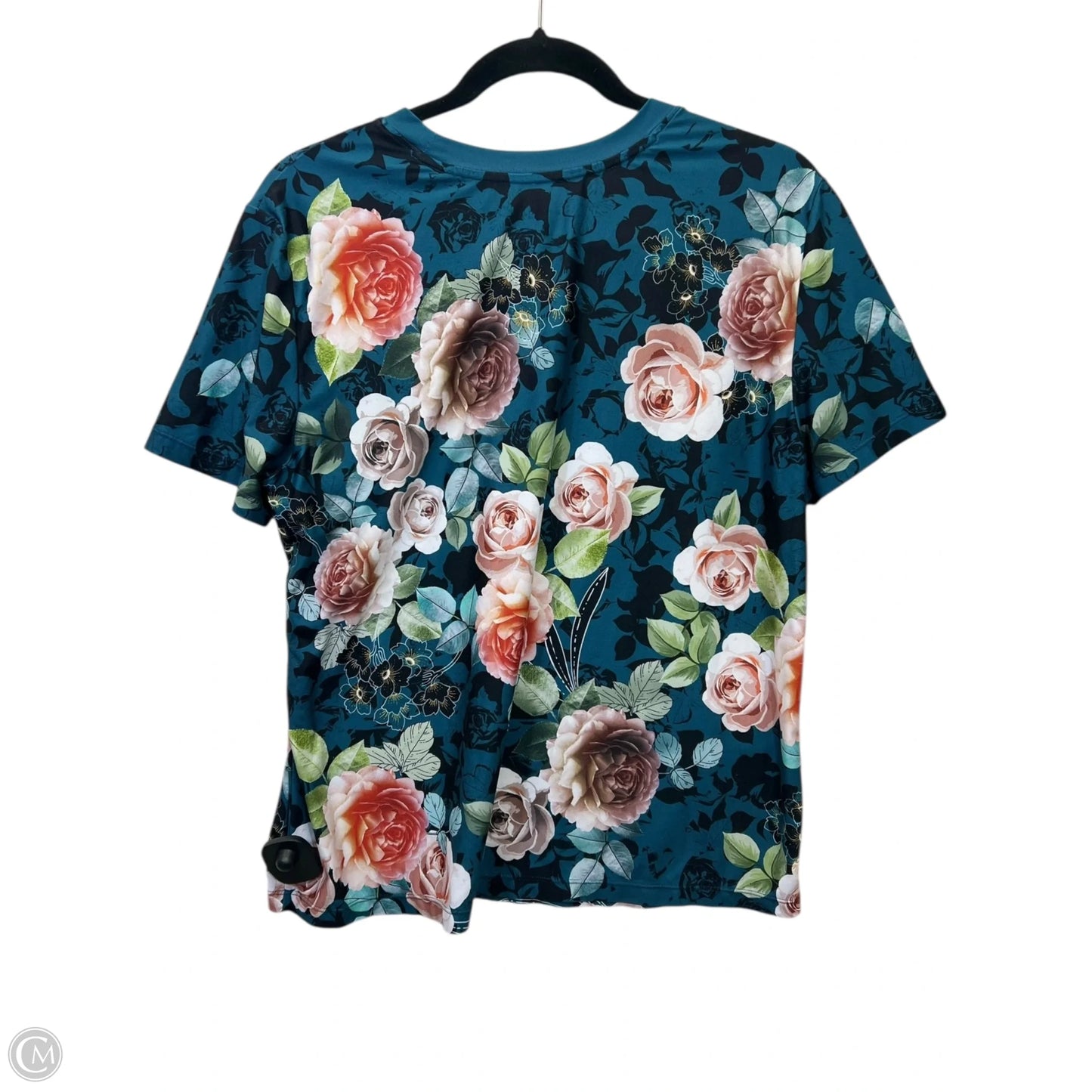 Top Short Sleeve Designer By Johnny Was In Floral Print, Size: S