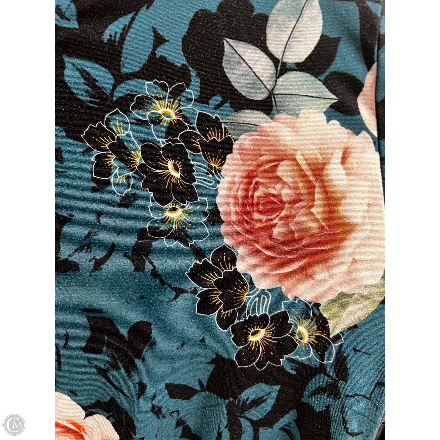 Top Short Sleeve Designer By Johnny Was In Floral Print, Size: S