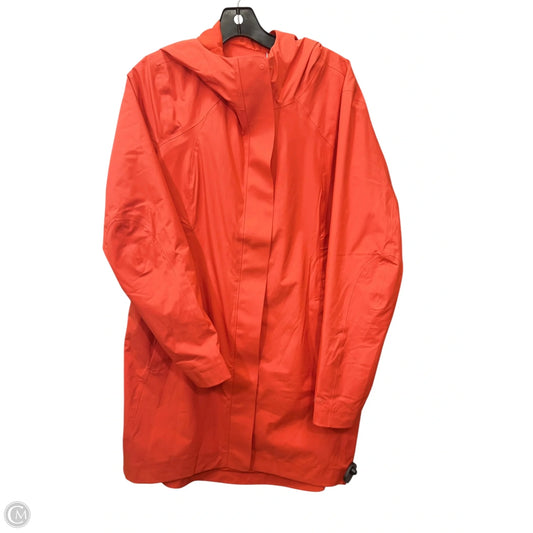 Coat Raincoat By Lululemon In Orange, Size: 12