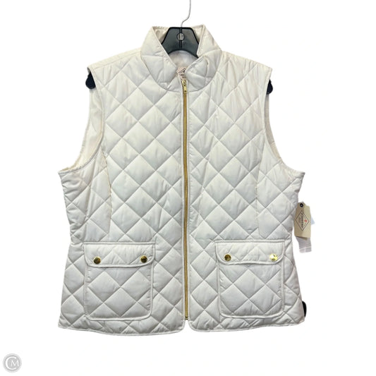 Vest Puffer & Quilted By St Johns Bay In Cream, Size: Xl