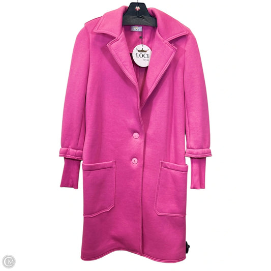 Sweater Cardigan By Loci In Pink, Size: Xs