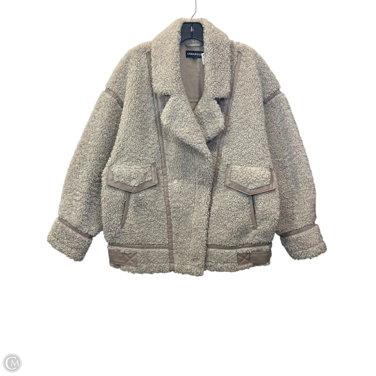 Jacket Designer By Lamarque In Tan, Size: L