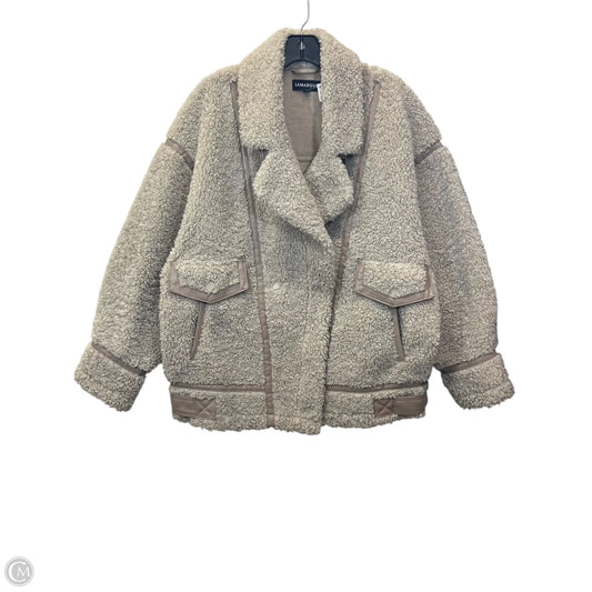 Jacket Designer By Lamarque In Tan, Size: L