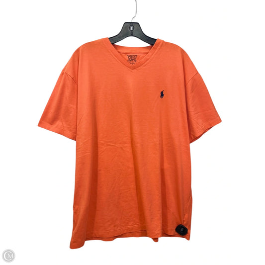Top Short Sleeve By Polo Ralph Lauren In Orange, Size: Xl