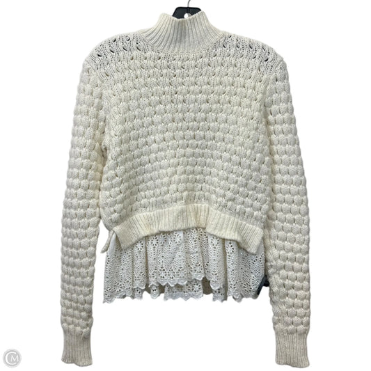 Sweater Designer By Rebecca Taylor In Cream, Size: S