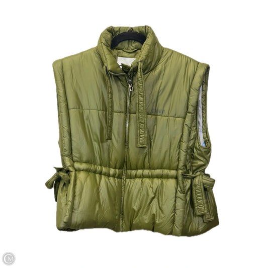 Vest Designer By Ganni In Green, Size: M