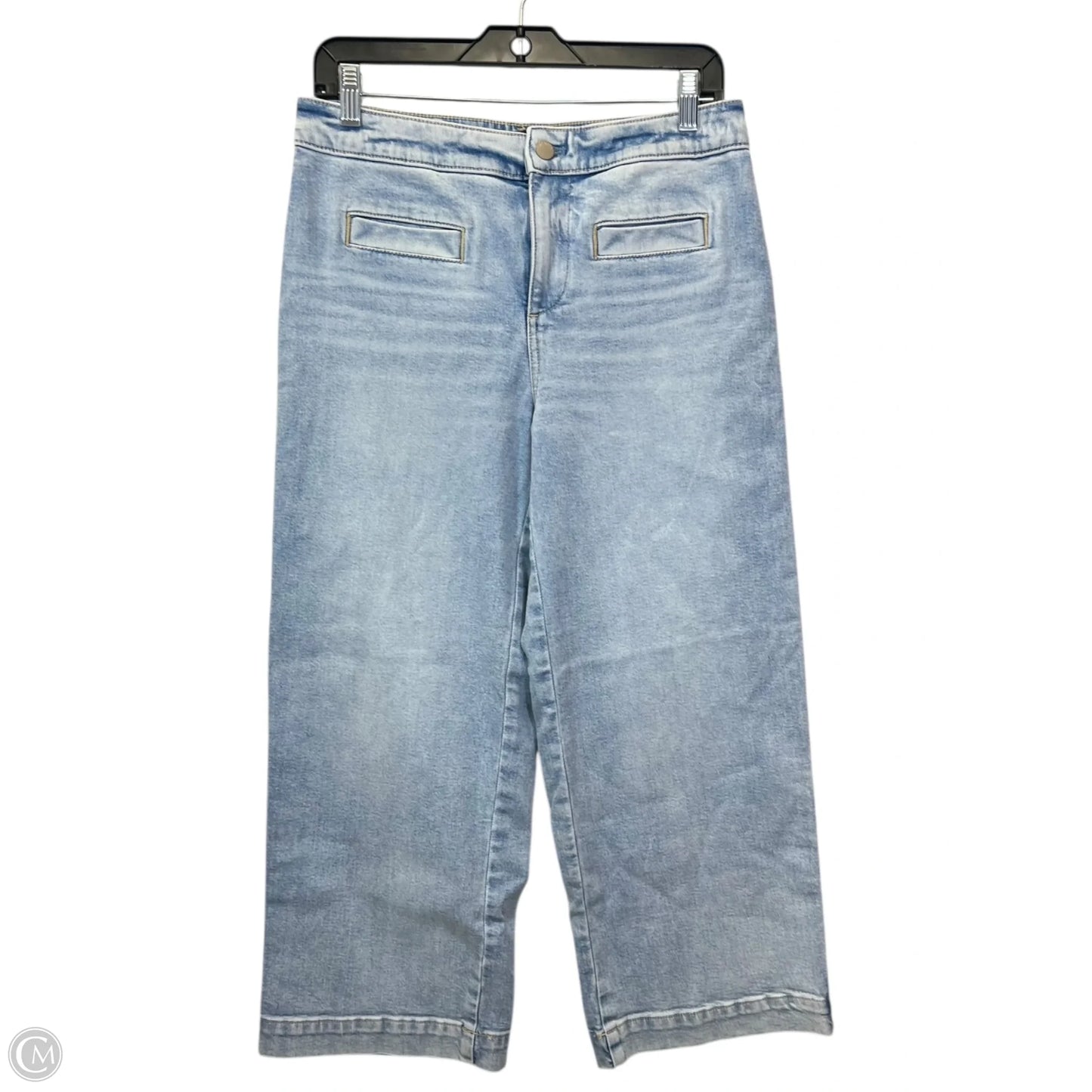 Jeans Wide Leg By Talbots In Blue Denim, Size: 4