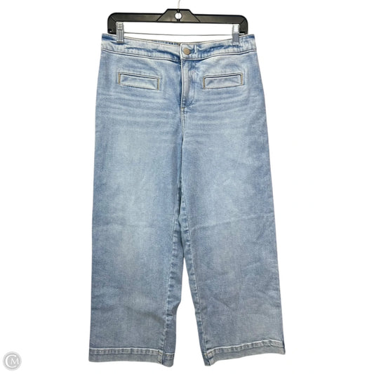 Jeans Wide Leg By Talbots In Blue Denim, Size: 4