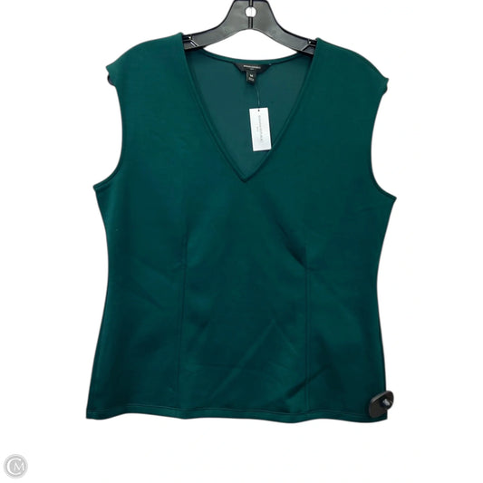 Top Sleeveless By Banana Republic In Green, Size: M