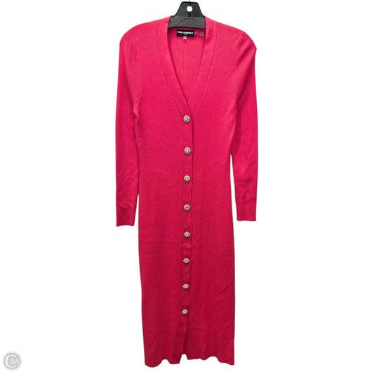 Dress Designer By Karl Lagerfeld In Pink, Size: S