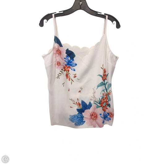 Top Sleeveless Designer By Ted Baker In Floral Print, Size: M
