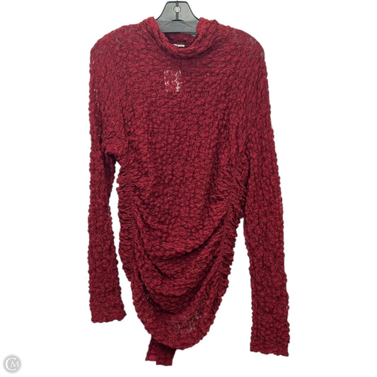 Top Long Sleeve By Prettygarden In Red, Size: L