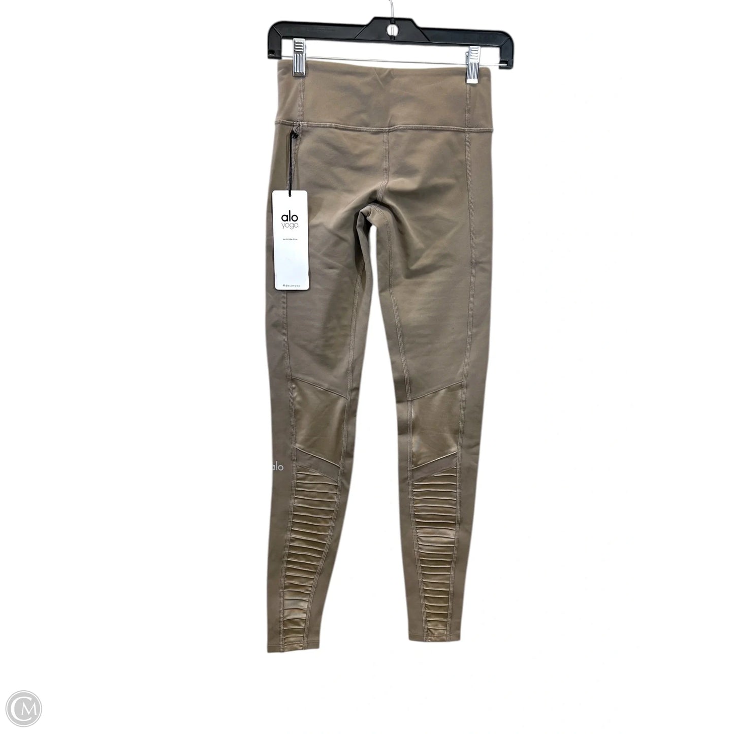 Athletic Leggings By Alo In Taupe, Size: Xs