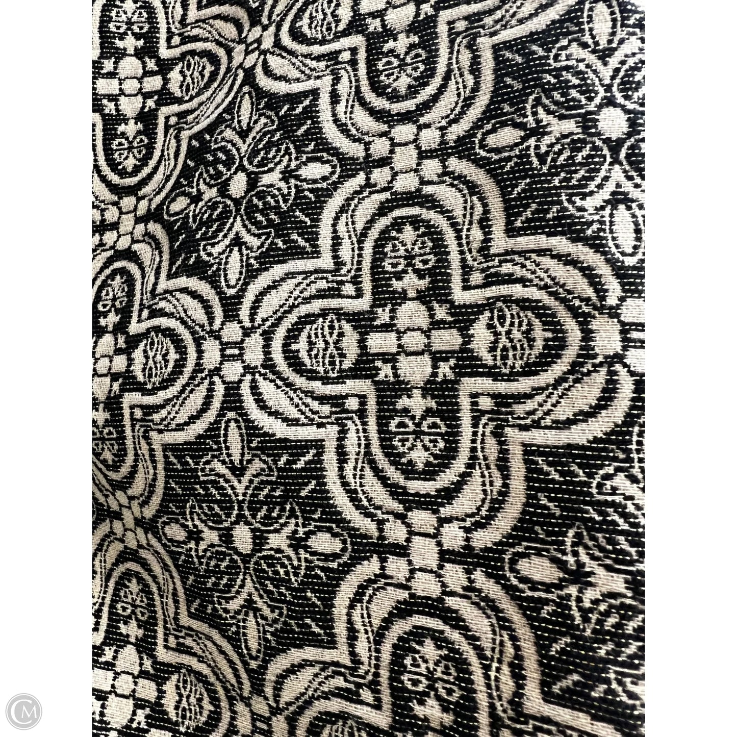 Skirt Midi By Talbots In Black & Gold, Size: Xl